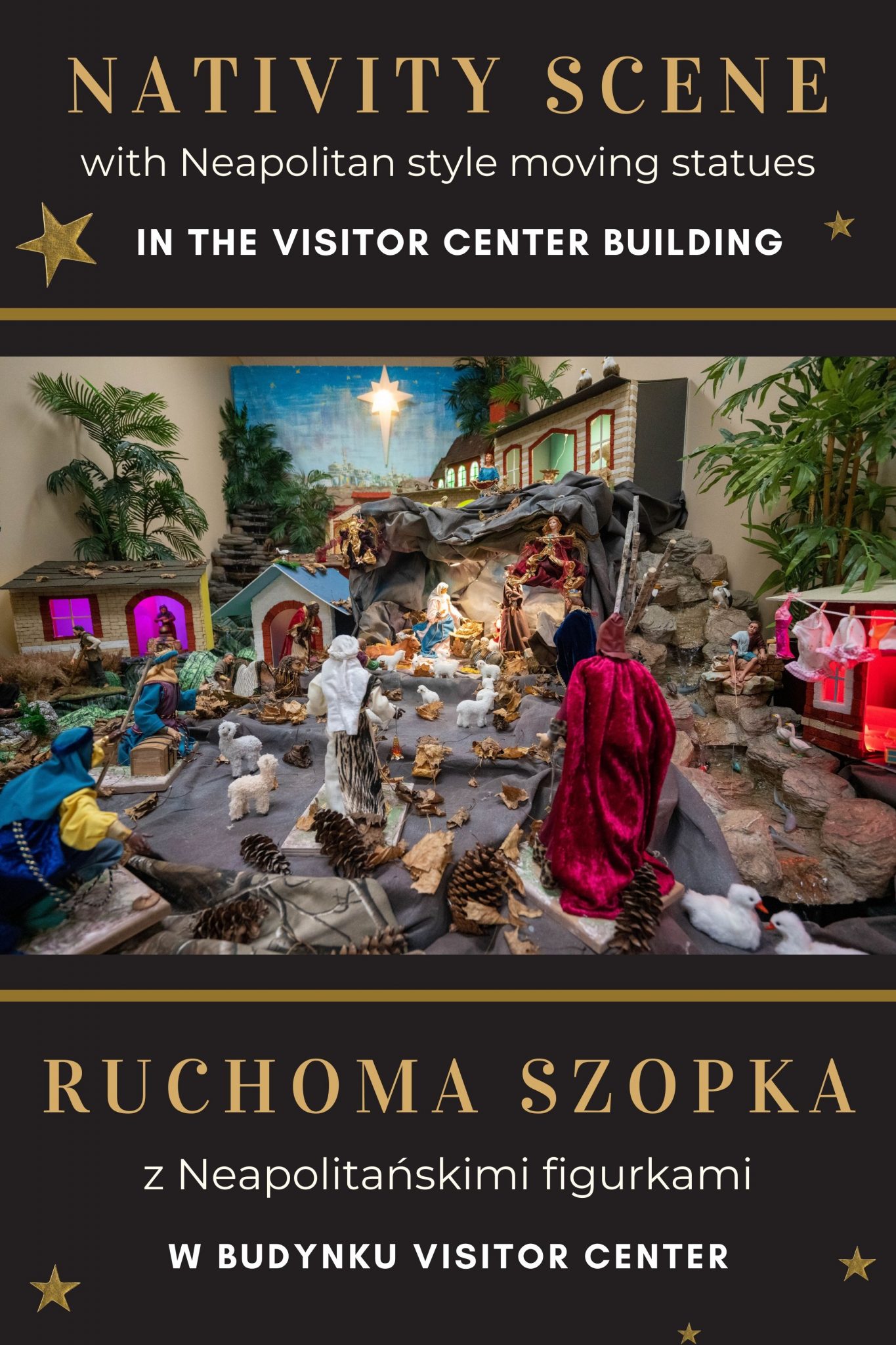 The Nativity Scene With Moving Statues is Open!